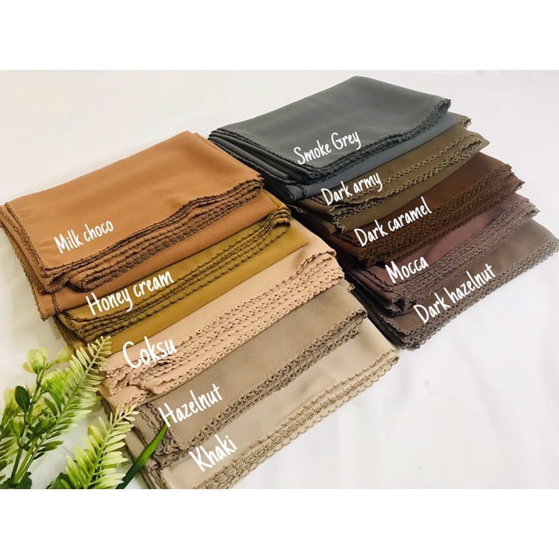 tanpa lebel (pasmina) Embroidery signature 180×75 dan 200×75