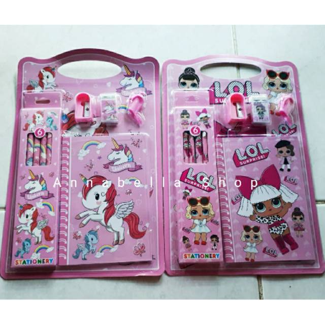 

Set Stationery Paket Alat Tulis 8816 Perlengkapan Sekolah Murah