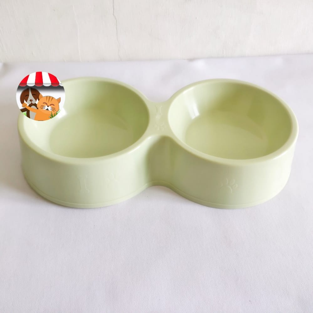 Tempat Makan Minum Kucing Anjing Kelinci Double Emboss Pet Bowl