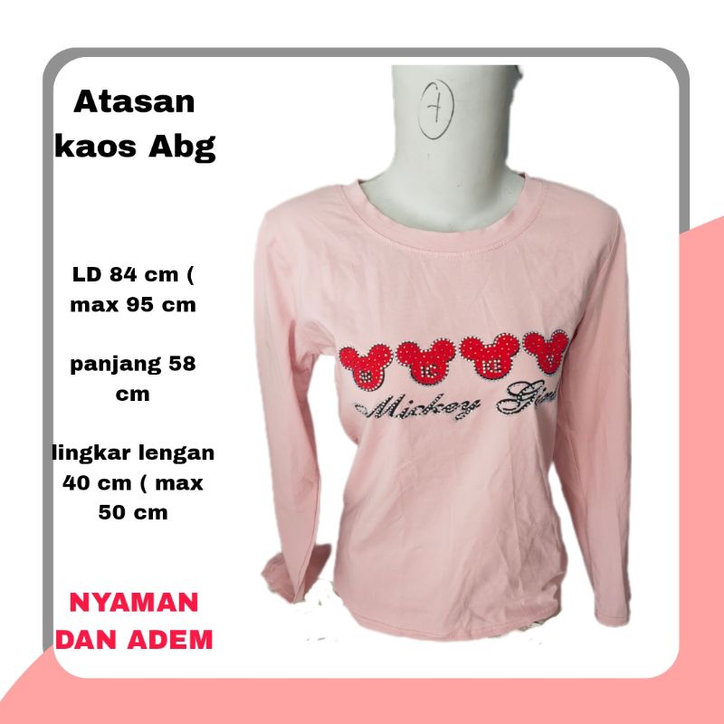 ATASAN KAOS ABG REMAJA WANITA atasan kaos cewek cewe remaja perempuan wanita lengan panjang pakaian cewek baju atasan kaos import wanita bahan adem terbaru atasan wanita cewek cewe ABG remaja kekinian terbaru lengan panjang import nyaman adem premium lucu