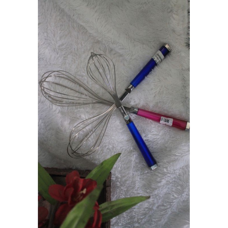 Kocokan telur stainless // Kocokan Telur Putar // Kocokan telur Gg Merah (Besar, Sedang, Kecil)