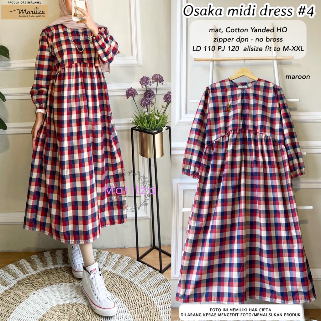 Osaka Midi Dress #4 Gamis Tanggung Best Seller