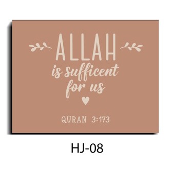 HJ08 - Pajangan Dinding Kamar Quote Islamic Hijab Aesthetic Dekorasi Kamar