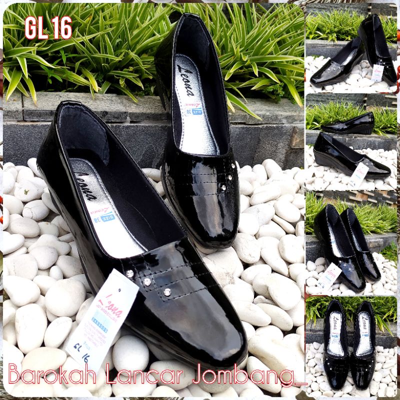 SEPATU PANTOFEL WANITA FORMAL GURU PASKIBRA DUNLUP HAK 5CM PL7 / GL 11 / GL 13 / DL 05