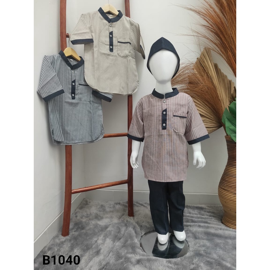 SET KOKO ANAK GARIS USIA 3-6 THN B1040