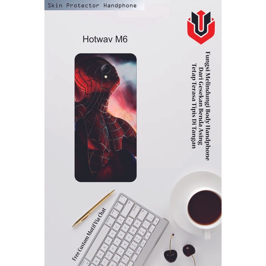 Isi 2pcs Garskin Hp Hotwav M6 Motif KE - Free Custom Motif via Chat