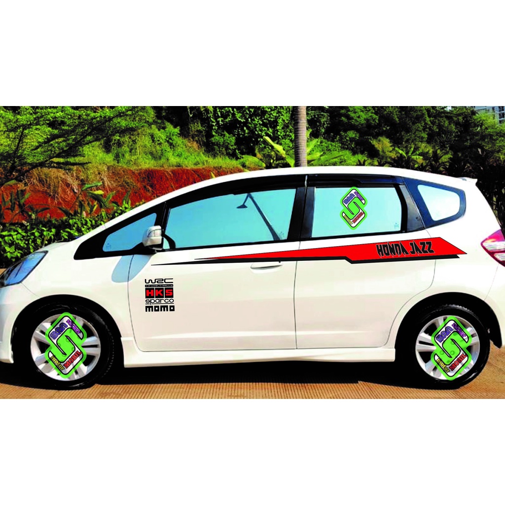 0213 STICKER MOBIL HONDA JAZZ / STICKER DECAL MOBIL JAZZ / DECAL STICKER MOBIL HONDA JAZZ , BRIO TER