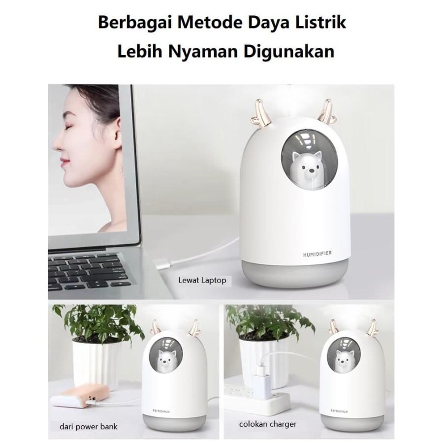 MURAAHH !!  Humidifier Diffuser Aroma Diffuser 300ML Oil Diffuser Aroma Terapi Pengharum Ruangan