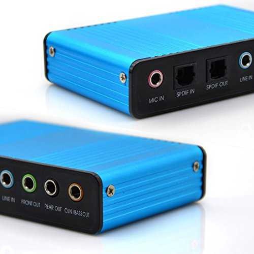 Sound Card External 5.1 Suround USB untuk Laptop/PC 6 Channel 5.1 Optical SPDIF External