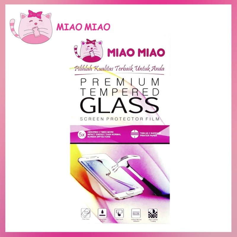 Miao Tempered Glass 0 3mm Merk Miao Miao All Type Plus Packing Dan Non Packing Anti Gores Kaca Shopee Indonesia