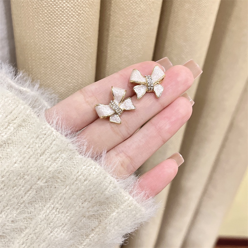 Anting Tusuk Sterling Silver 925 Model Pita Gaya Korea Untuk Wanita