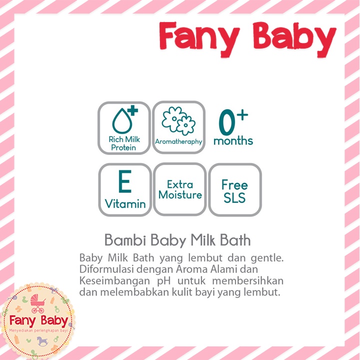 BAMBI BABY MILK BATH PUMP 500ML