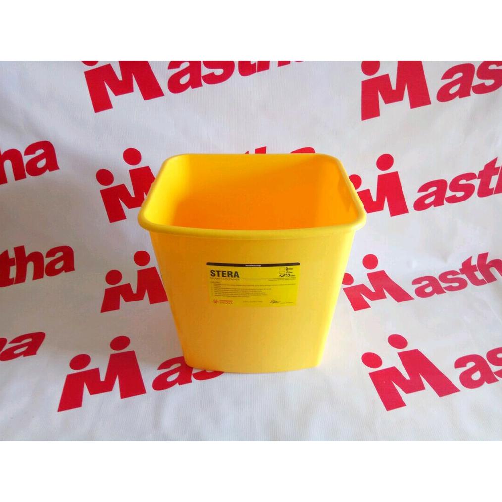 Sharp Container STERA Tempat Sampah Medis Limbah Medis / Jarum 13Liter
