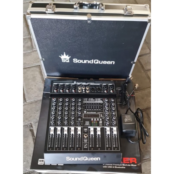 MIXER SOUNDQUEEN TYPE BARU JACKPOT ORIGINAL SOUNDQUEEN 4 CHANEL 6 CHANEL FREE KOPER