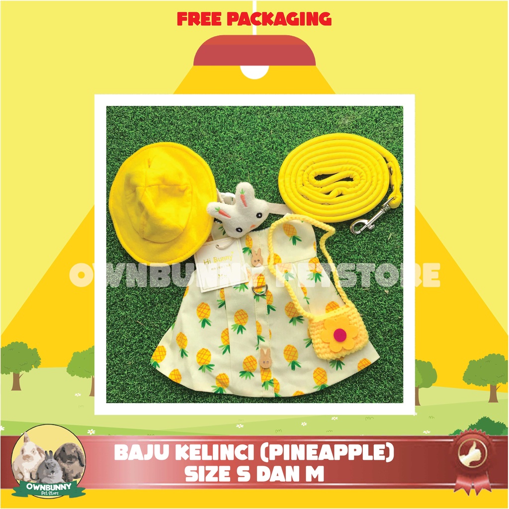 BAJU HEWAN KELINCI LUCU ACCESSORIES PAKAIAN KELINCI