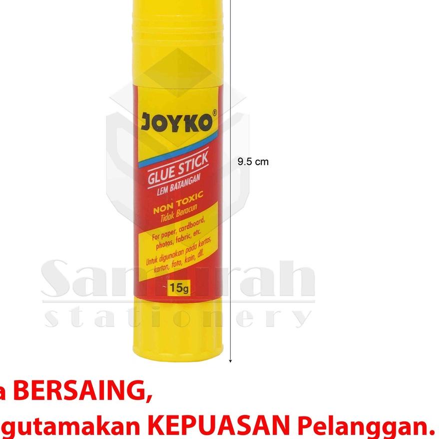 

Glue Stick GS-15 Joyko Pendek 1 box isi 12 pcs / Lem Kertas Putar GS 15 Gram / Lem Stik Batang 15 Gr Kecil ハ