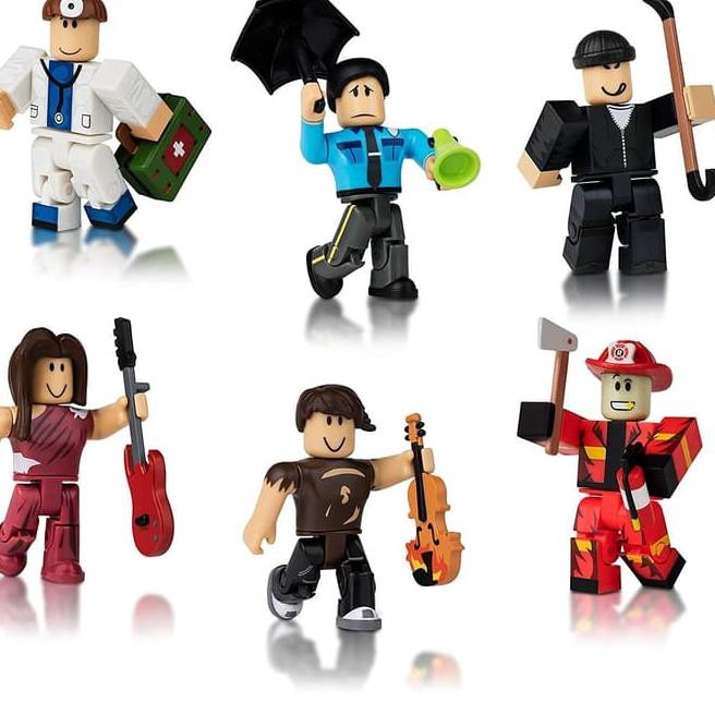 Original Roblox Citizens Of Roblox Six Figure Pack Mainan Anak - roblox action figures citizens of roblox 6 pack figure set with