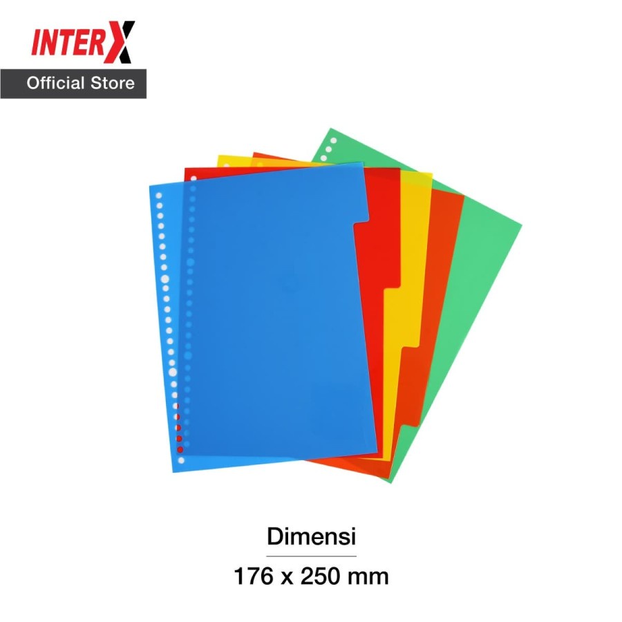 

INTERX Divider B5 5 TAB / Index B5 Inter X 5 Sekat +