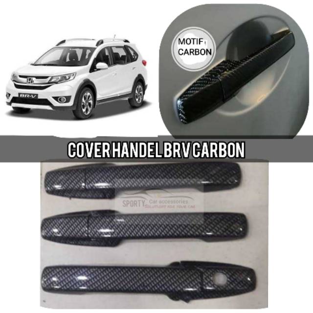 Cover handel honda Brv  carbon glossy 5D