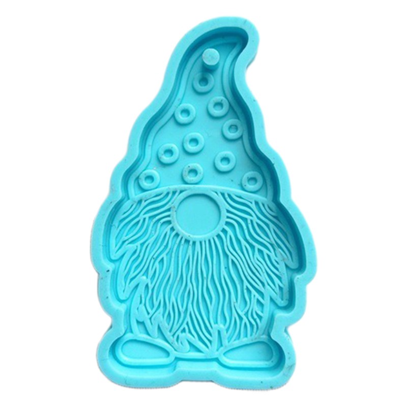 Glitter DIY Dwarf Doll Shaped Keychain Epoxy Resin Mold Earrings Pendant Silicone Mould