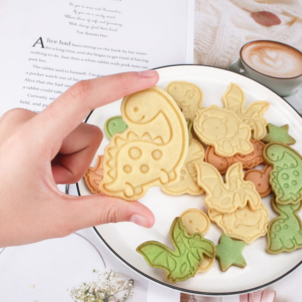 Cookies Cutter Dino isi 8pcs / Cetakan Kue Kering Dino / Cetakan Dinosaurus / Kue Cetakan Cookies