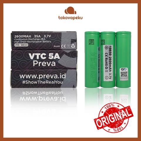 SONY VTC 5A PREVA BATTERY VTC5A 18650 2600MAH by PREVA