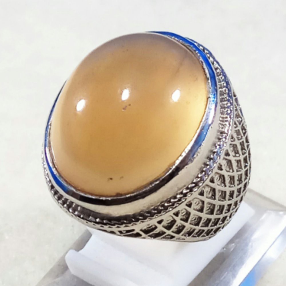 CINCIN BATU AKIK NATURAL MANNIH GAJAH INDIA JAMIN GIWANG BIG SIZE TERMURAH