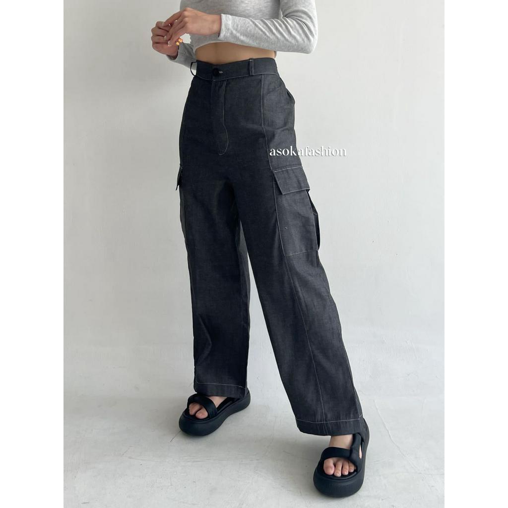 ASOKA Raiden Cargo 2184 - Premium Highwaist Cargo - Loose Pants