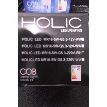 Lampu LED MR16 MR 16 5w - 220v Tusuk HOLIC Paling Super Terang Hemat