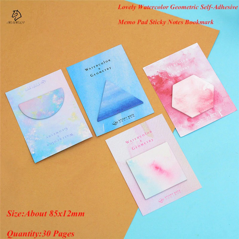 

INDORETAIL | Novelty Cat Air Geometris Self-adhesive Memo Pad Catatan Tempel Stiker Planner Sekolah