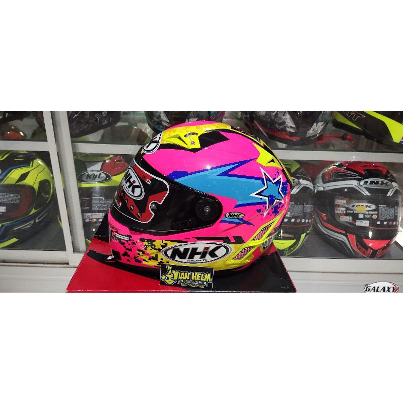 HELM NHK GP PRO RACE HEADMACHINE PINK FLUO