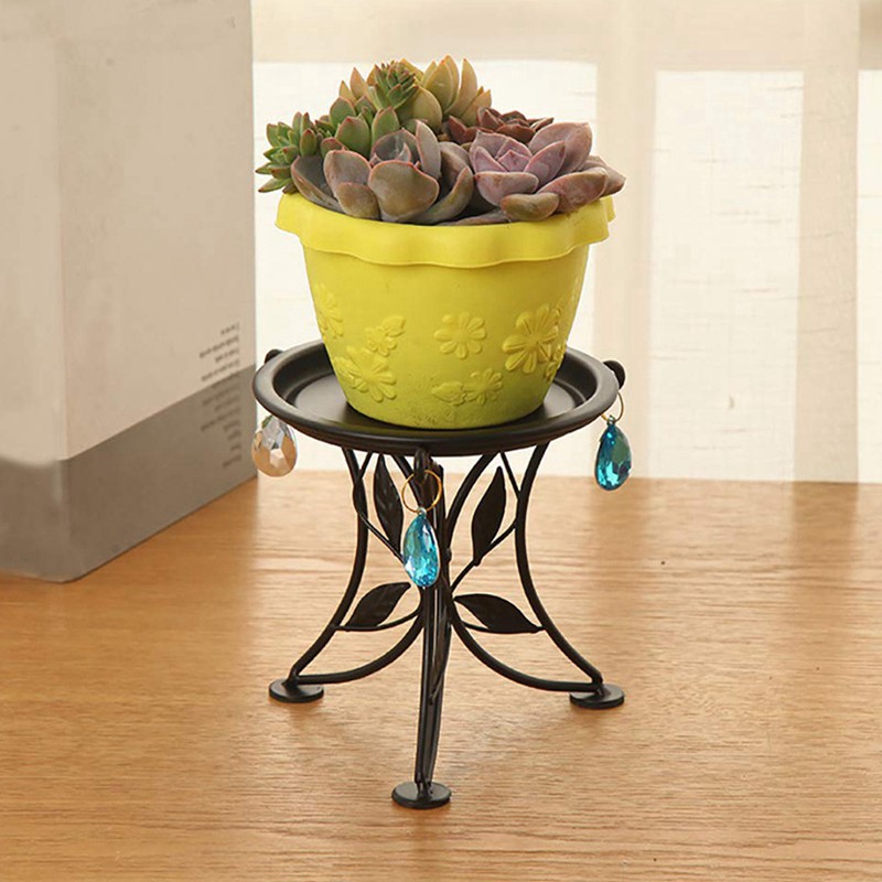 Mini Countertop Plant Stand Metal Potted Plant Decorative Flower
