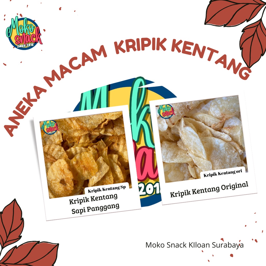 

Snack Kiloan Kripik Kentang Sapi panggang original 250 gr