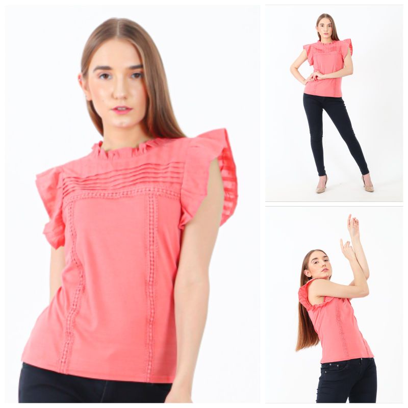 BLOUSE SLEEVELES CASUAL BRANDED EXPORT TERMURAH