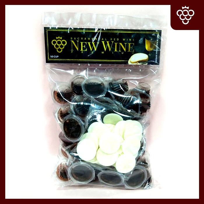 

Anggur Perjamuan Kudus Premium Cup + Hosti - Isi 50 cup