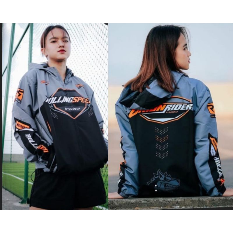 Jaket Rolling speed Terbaru Gratis Stiker/rolling speed printing