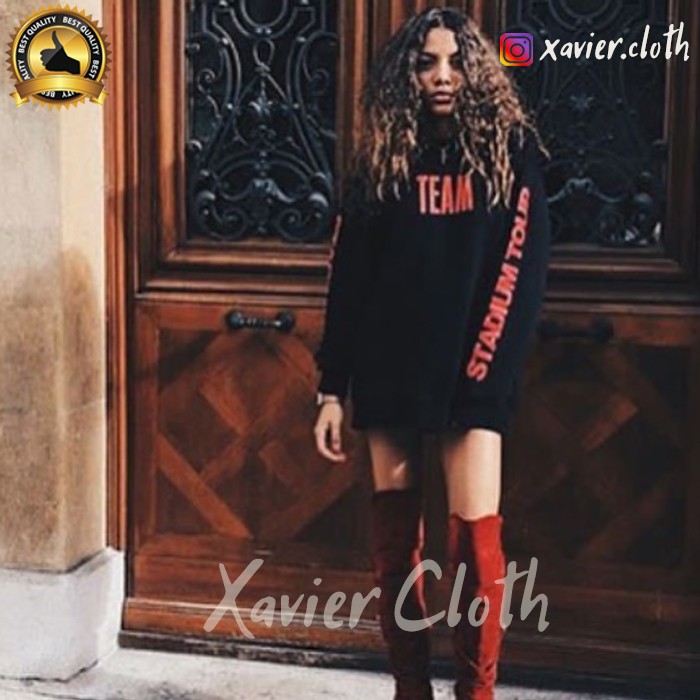 Premium Hoodie Justin Bieber Team Stadium Tour Hitam - Jaket Off white Justin Biber - Best Quality