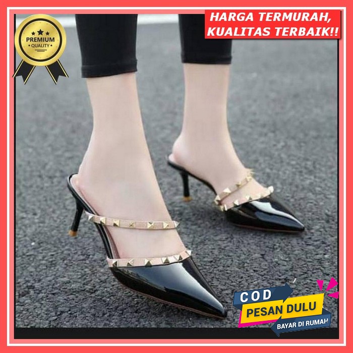 Sendal Wanita Brigita Tebaru/Sendal Kekinian/Hak Tahu 3Cm/Sendal Cewek Terlaris Sandal Heels Sendal 