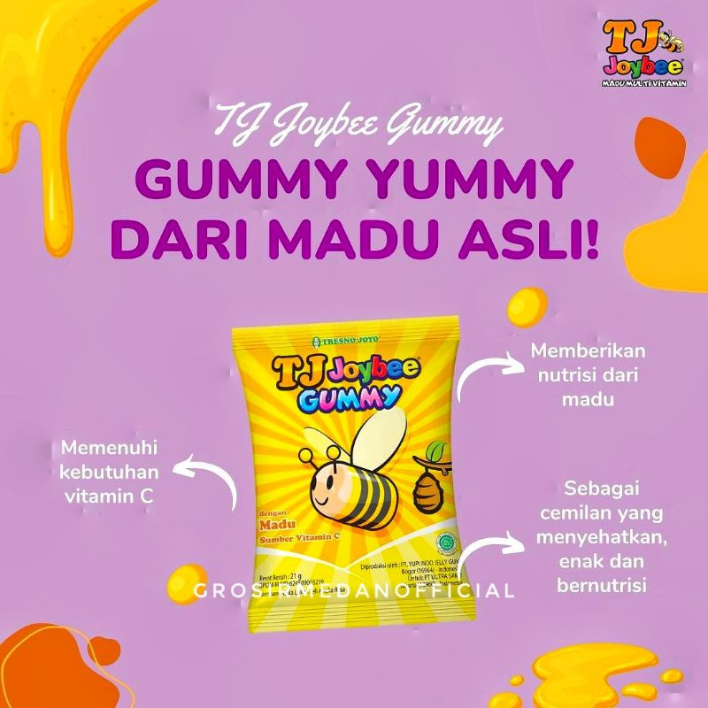 MADU TI JOYBEE GUMMY - MADU VITAMIN C KUNYAH ENAK BERGIZI