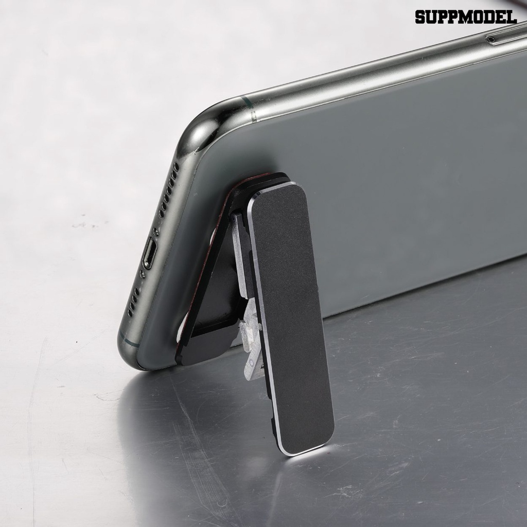Sdl Stand Holder / Dudukan Ponsel / Tablet Model Lipat Bahan Aluminum Alloy Multi Sudut Adjustable Untuk Meja