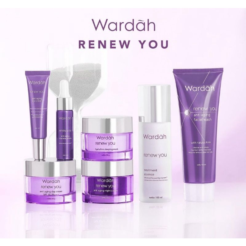 wardah renewyou day cream 30g dan 17ml renewyou night cream17 ml