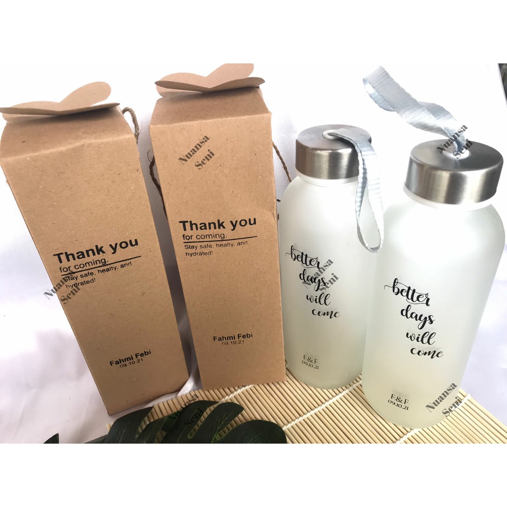 Jual Souvenir Botol Minum Botol Dove Botol Kaca Doff Botol Tumbler Botol Infuser Water Botol 5166