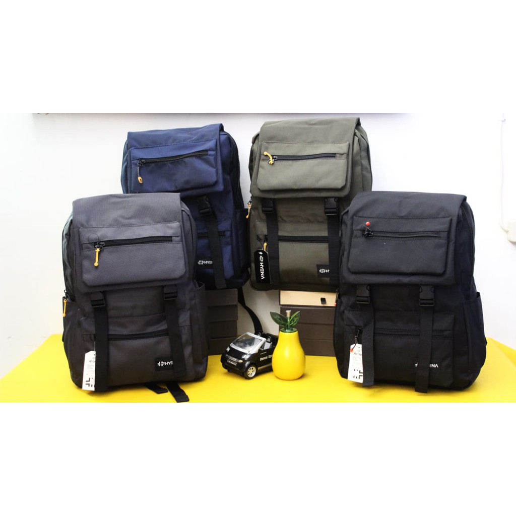 (TGS OLSHOP) - Tas Ransel  Kerja  Pria Wanita Slot Laptop Cordura