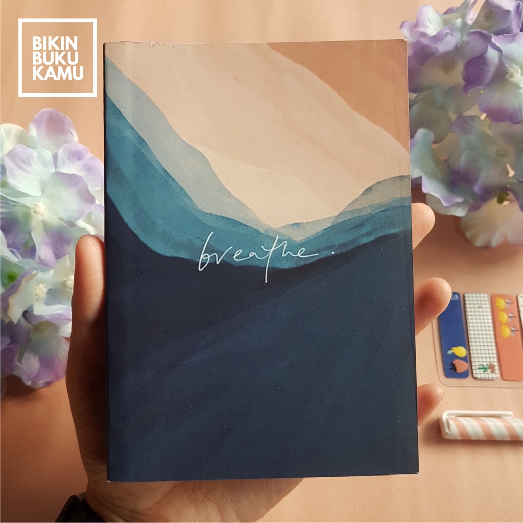 

[57gsm] A6 Notes Notebook Mini Saku Pocket Book Bookpaper Softcover Polos - Breathe Blue