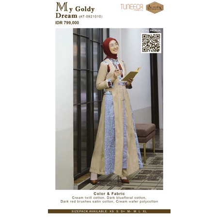 Almari Tuneeca AT-0921010 Pretiest Elegance Almari Diskon Sale Promo Gamis Long Dress