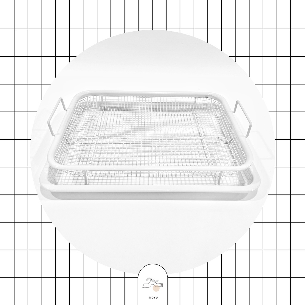 TIDYU White Crisper Tray | Wadah Peniris Minyak Putih