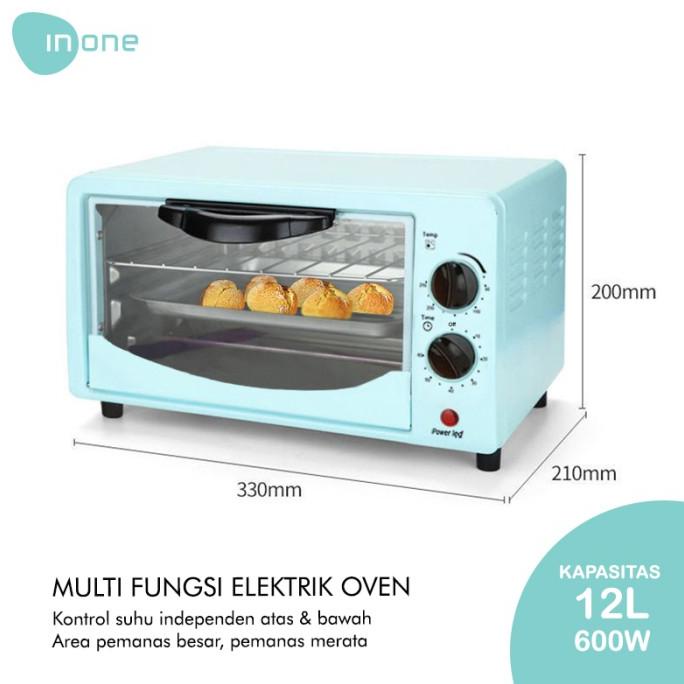 INONE Oven Listrik MIni Microwave 12L Multifunction Murah