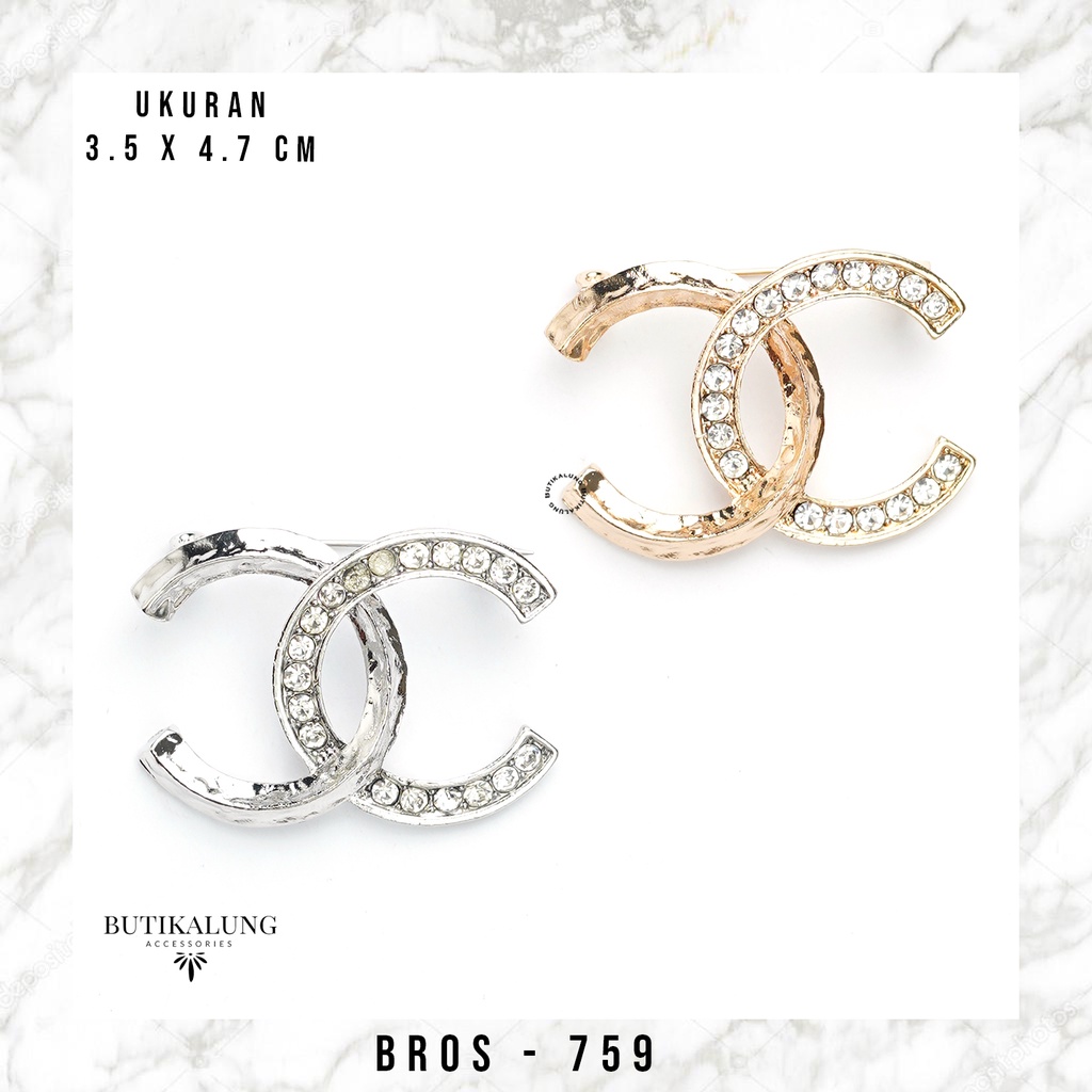 Bros Hijab Bross Peniti Brooch Jilbab Aksesoris Fashion Wanita Perhiasan Muslim 759