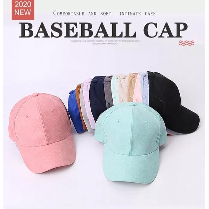 COD Sampai Kerumah - Topi Pria dan wanita baseball polos clip cakop besi bahan rapel tebal real pict pastinya