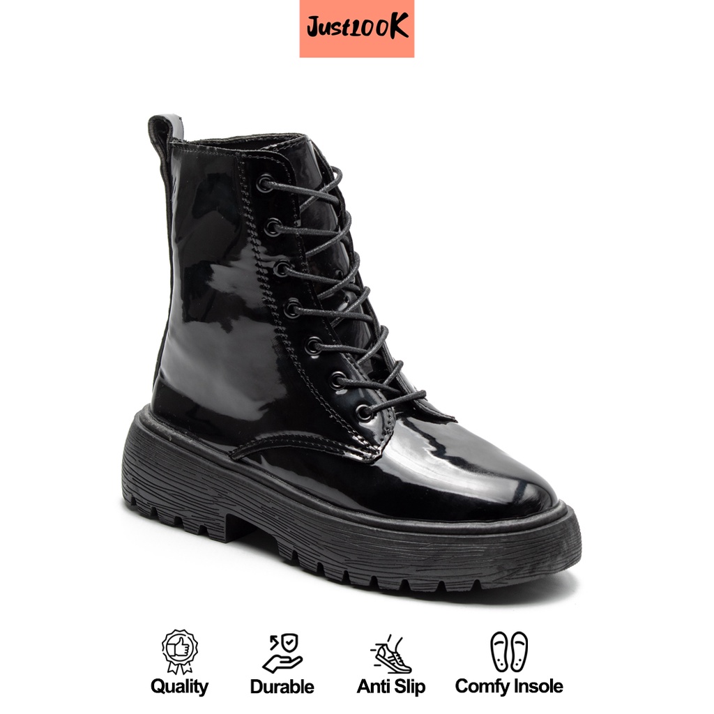 black nonslip boots